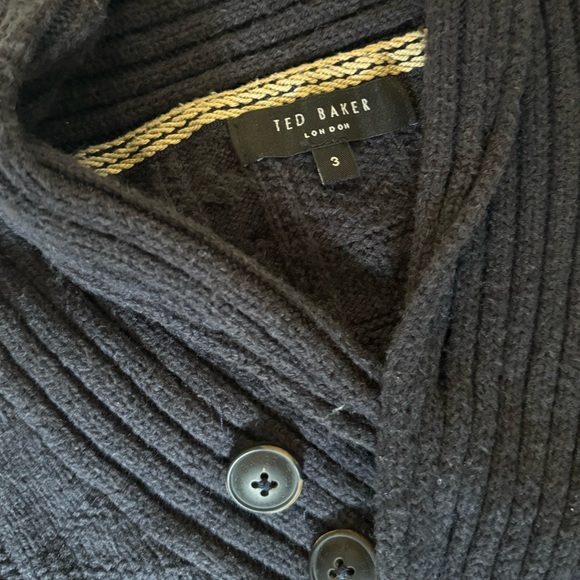 Ted baker sweater men’s navy buttons 3 - Picture 2 of 3